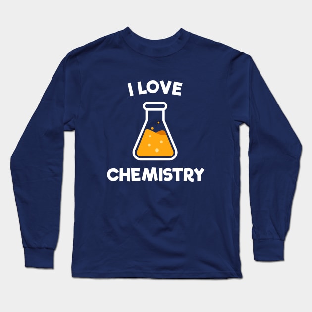 I Love Chemistry Retro Vintage Style Long Sleeve T-Shirt by happinessinatee